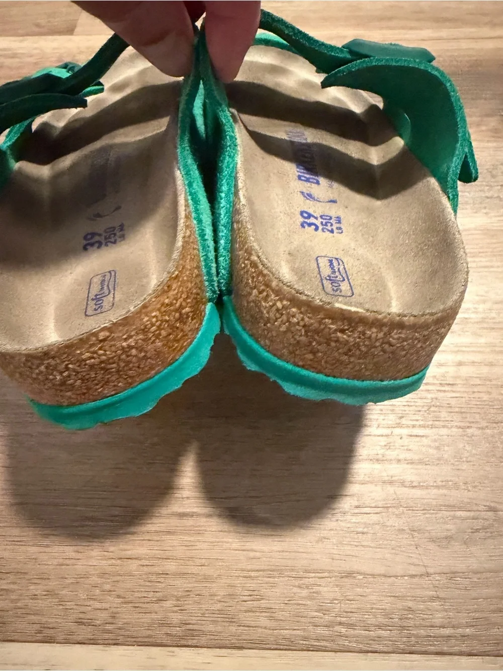 Birkenstock Arizona Digital Green Suede Sandals Womens EU 39 US 8